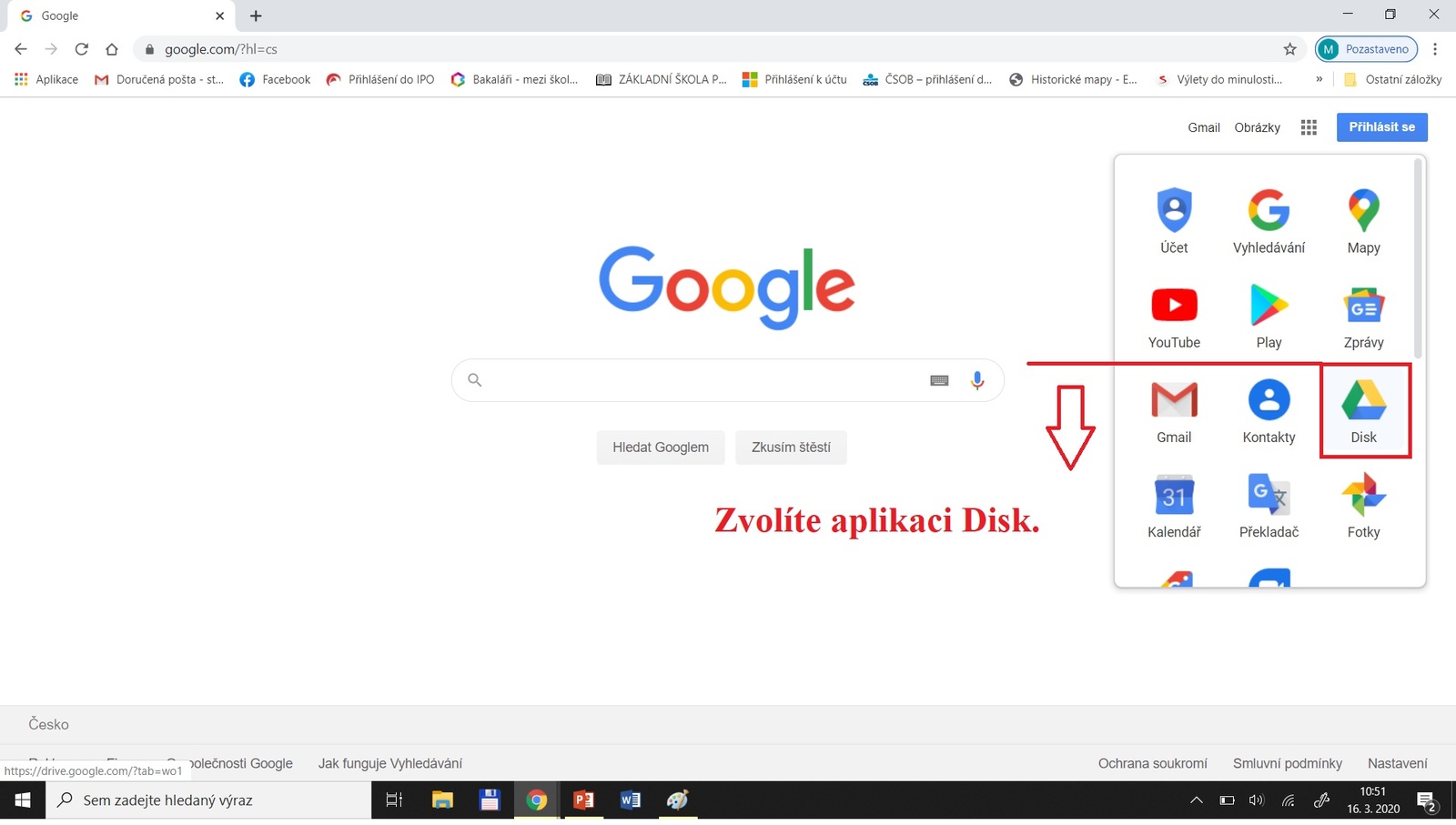 Postup při přihlašování na GOOGLE DISK 3.jpg